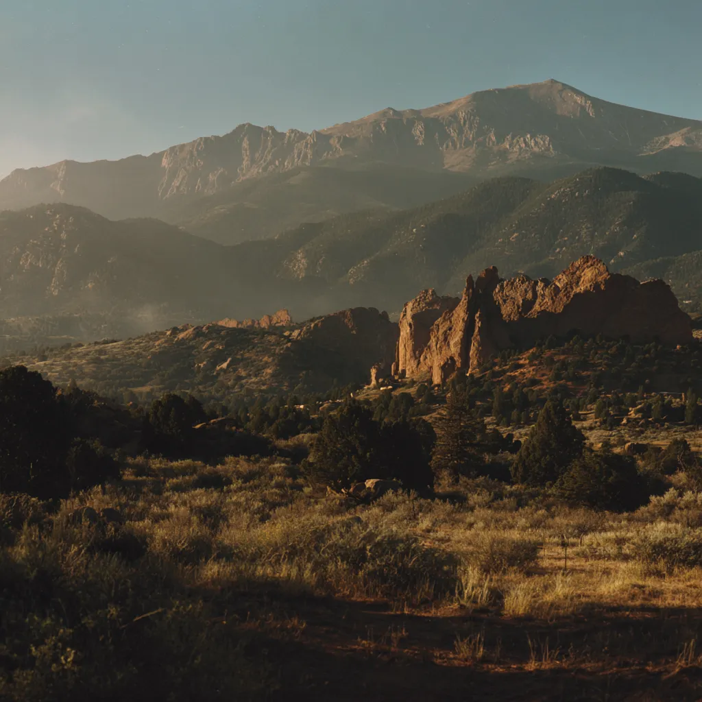 Pikes Peak mountains landscape